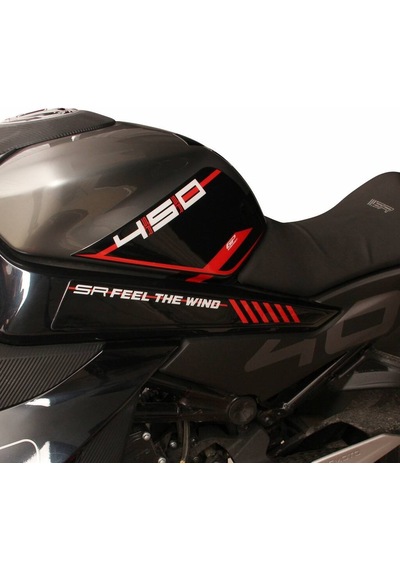Gp Kompozit Cf Moto 450 Sr 2023-2026 Uyumlu Tank Pad Seti Kırmızı