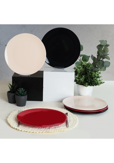 Noble Delta Servis Tabağı 26 Cm 6 Adet 030/509/650 Çok Renkli