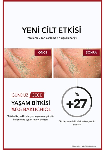 Yves Rocher Bakuchiol Bitkisel Retinol Serum-sıkılaştırıcı,dolgunlaştırıcı Bitkisel Kolajen Ve Hyaluronik Bakım 30 Ml