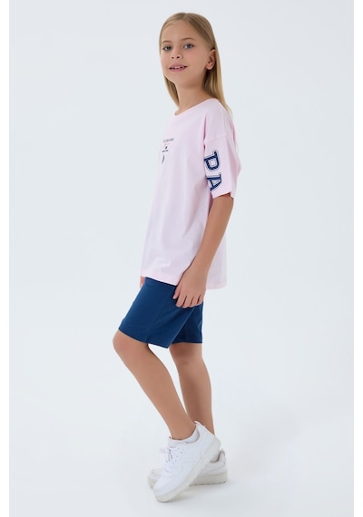 U.s. Polo Assn. Kız Çocuk Pembe Bermuda Takım Us2516-c-v1 Pembe