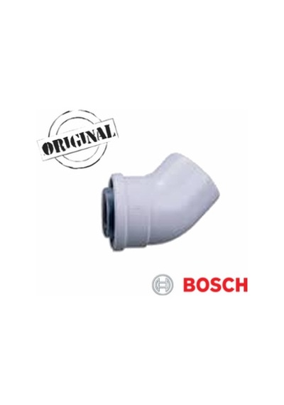 Bosch Uyumlu Kombi 45°Yoğuşmalı Hermetik Dirsek (60/100)