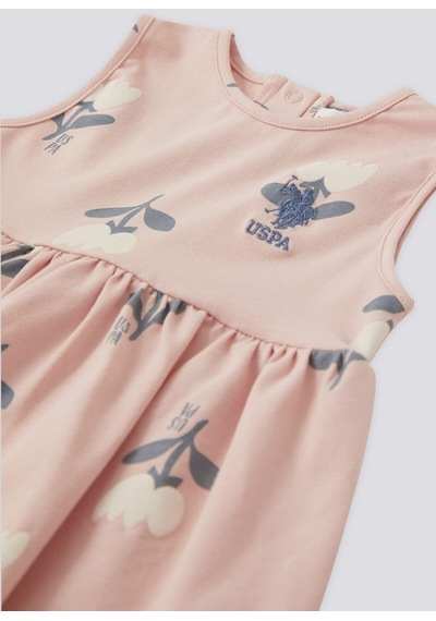 U.s. Polo Assn. Kız Bebek Pembe Elbise 5274-43516 Pembe