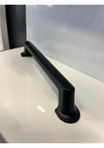 Lagos Metal Kulp 128mm Mat Siyah Dolap Kapak Modern Tv Ünite Çekmece Mobilya Komidin Vestiyer