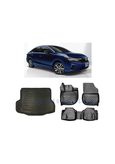 Yeni Honda City 3D Havuzlu Paspas Ve Bagaj Havuzu Set