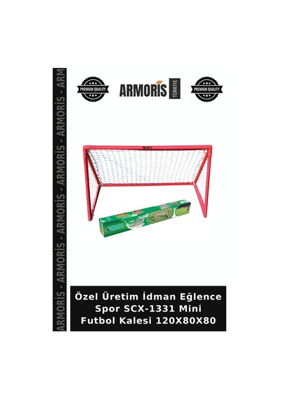 Özel Üretim İdman Eğlence Spor Scx-1331 Mini Futbol Kalesi 120x80x80 Çok Renkli