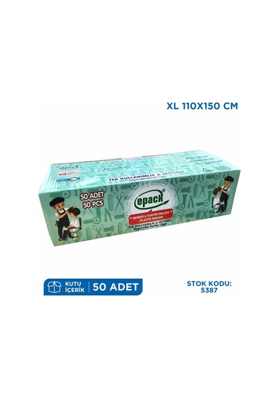 Tek Kullanımlık Berber & Kuaför Önlüğü Penuar 50'li 110 x 150