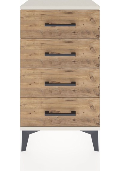 Arges Komodin 2 Raflı Tek Kapaklı 44x30x80 Aytaşı-çam Aytaşı