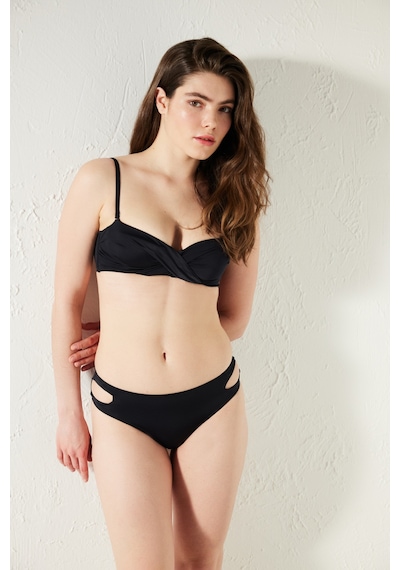 Penti Basic Kesik Detaylı Siyah Bikini Altı