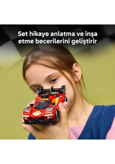 LEGO® Speed Champions Ferrari 499P 77261 - 9 Yaş ve Üzeri için Gerçekçi Detaylar İçeren Yaratıcı Oyuncak Yapım Seti (329 Parça)