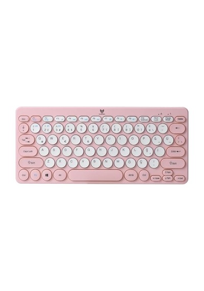 Blueforce Bt-k95 2,4ghz Wireless + Bluetooth Kablosuz Sessiz Klavye Pembe Çift Modlu Telefon Tablet Mac Uyumlu Sku: Smgstk4877fc9dab
