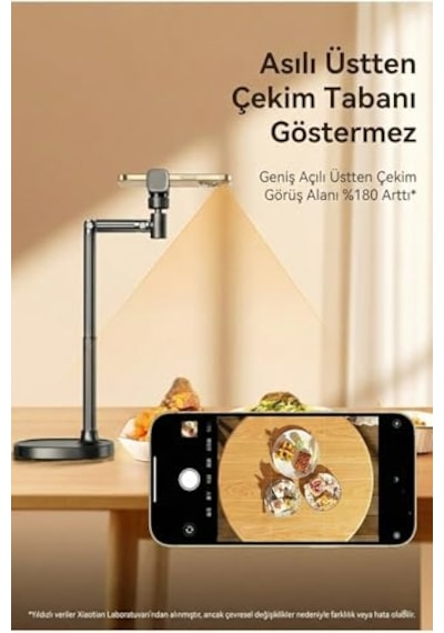 Ayrex Coverzone Jopree X66f / Ayarlanabilir Telefon Standı 360 Döner, Canlı Yayın/çekim İçin Ergonomik Masaüst