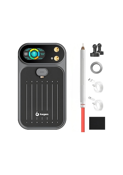 Awithz Mf2 Farad Kapasitör Teknolojili 6'sı 1 Arada Punta Kaynak Makinesi 0.4mm Ultra Güç, 99 Kademeli Hassas Ayar