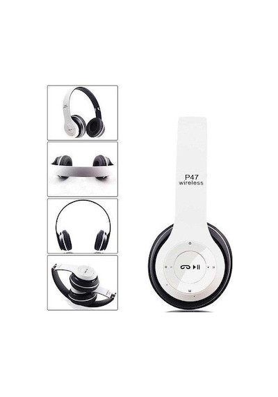P47 Wireless Bluetooth Kulaklık Beyaz