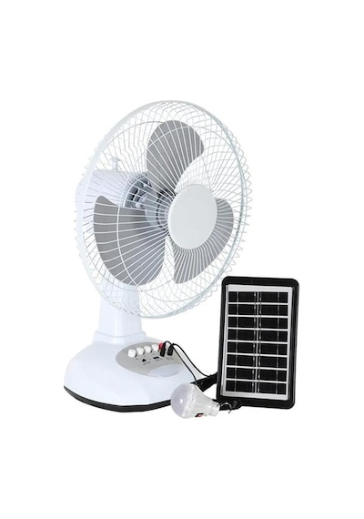 Powermaster Pm-22009 3 Kademeli Şarjlı - Solarlı Fan Vantilatör Ampul - Ledli - Powerbank