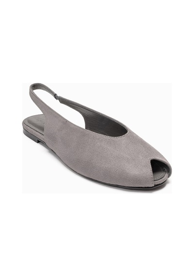 Luvishoes Serına Gri Süet Kadın Sandalet