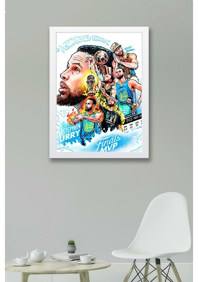 Stephen Curry Mvp Çerçeveli Tablo - Basketbol Nba Posteri Tablo