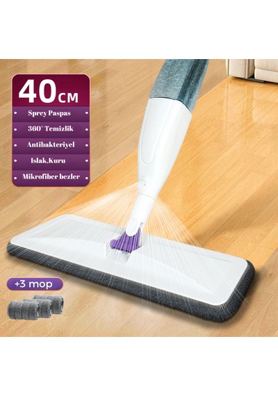 Altron Sprey Mop 3 Adet Mikrofiber Mop Paspas Su Deterjan Püskürt