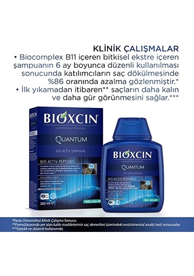 Quantum Şampuan 3 X 300 Ml Yağlı Saçlar İçin Sebum Dengeleyici Ve Saç Dökülmesine Karşı Etkili Şampuan