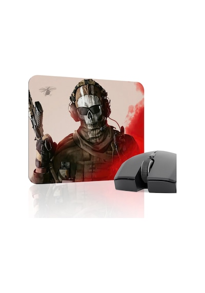Call Of Duty Kaymaz Dikişli Kauçuk Oyuncu Mousepad V1 - 22x18 Gaming Mouse Pad Fare Altlığı