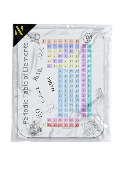 Periyodik Tablo Desenli Mouse Pad - 23x19 Cm Kaymaz Tabanlı Ergonomik Kimya Ve Bilim Fare Altlığı Çok Renkli