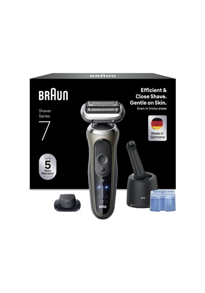 Braun Series 7 Erkekler İçin Elektrikli Tıraş Makinesi, 60 Dk. Pil Ömrü, 4'ü 1 Arada Smartcare Temizleme İstasyonu, +1 Aparat, Kablosuz Islak Ve Kuru Tıraş Makinesi, Su Geçirmez, 72-c7200cc, Altın Braun Series 7 Erkekler İçin Elektrikli Tıraş Makinesi, 60 Dk. Pil Ömrü, 4'ü 1 Arada Smartcare Temizleme İstasyonu, +1 Aparat, Kablosuz Islak Ve Kuru Tıraş Makinesi, Su Geçirmez, 72-c7200cc, Altın