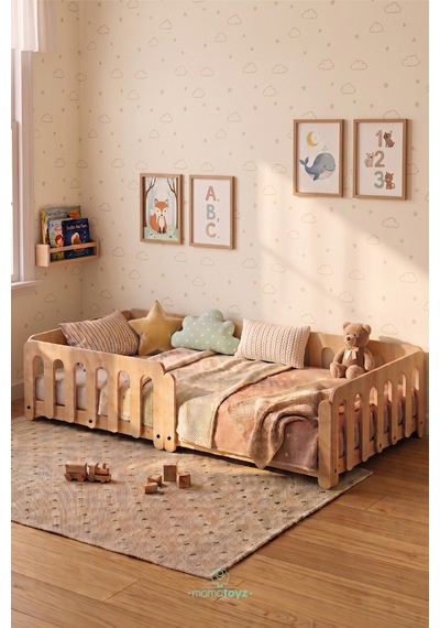 Dreamy Montessori Yatak Doğal Ahşap 100 X 200 Cm