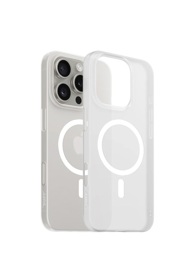 Apple Uyumlu iPhone Buff 16 Pro Magsafe Slimfy Kılıf White