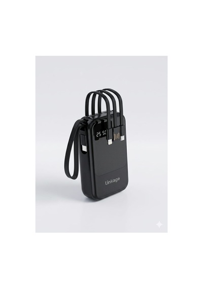 Powerbank Lkp-53 10000mah Dahili Kablolu Taşınabilir Şarj Cihazı