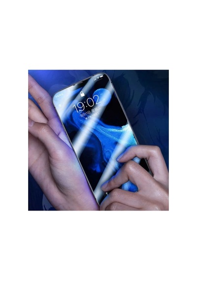 Hubrendy Tedarik Apple iPhone 13 Pro Max Uyumlu 9d Tam Kaplayan Parmak Izi Bırakmayan Ekran Koruyucu Film