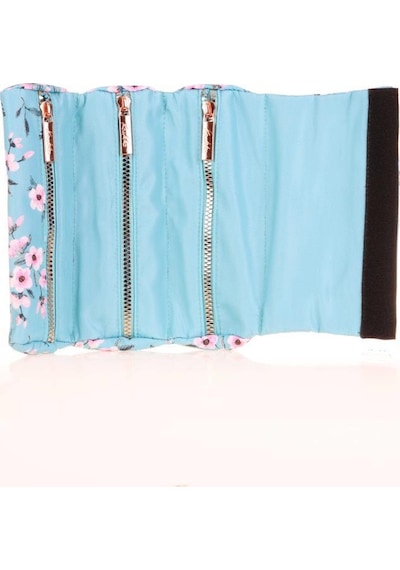 Kaukko Soft Floral Suprise Kalem Çantası Blue K2670