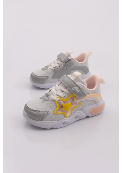 Marco Kids 03-26y315 Çocuk Patik Işıklı Spor Ayakkabı Gümüş