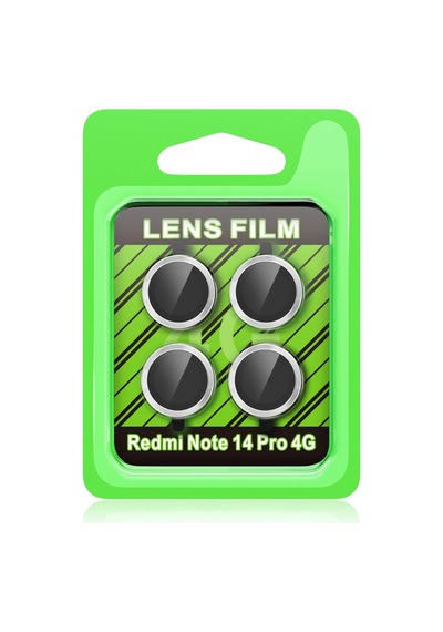 Xiaomi Redmi Note 14 Pro 4g Raze Metal Kamera Lens - Gümüş Belirtilmemis