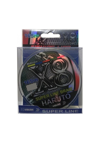 Kabura Haruto Süper Line Braid X8 Multicolor Örgü İp 165mt 0,10 mm