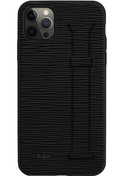 Kajsa Apple Uyumlu iPhone 12 Pro Max Kılıf Kajsa Wave Pattern Handstrap Kapak ZORE-218970