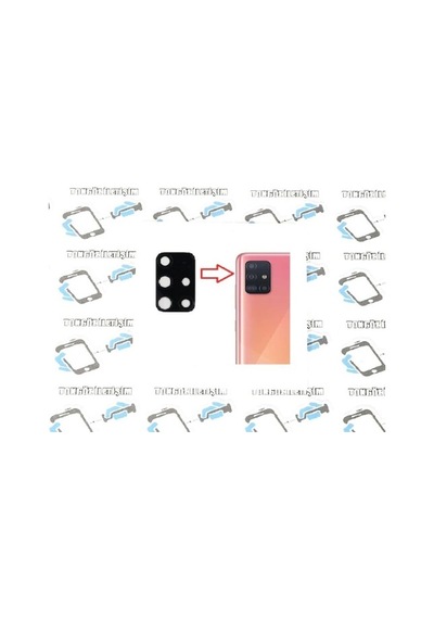 Samsung Uyumlu Galaxy A51 Arka Kamera Camı Lens Yapışkanlı (525851610)