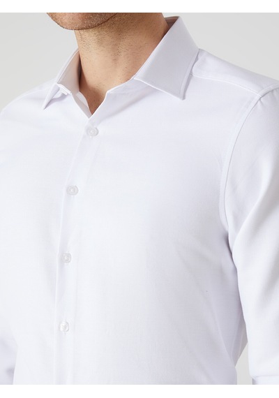 Lcw Busıness Beyaz Büyük Beden Slim Fit Uzun Kollu Oxford Erkek Gömlek