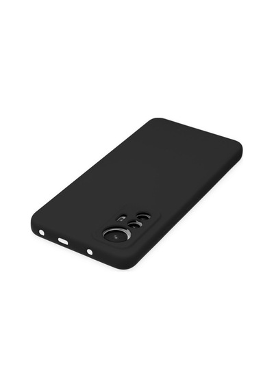 Mi 12 Lite Kılıf Nano İçi Kadife Silikon - Siyah Bz8683140450953
