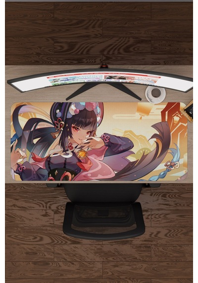 Yun Jin Genshin Impact Anime Oyuncu V2 - 90x40 Xxl Gaming Mouse Pad Fare Altlığı