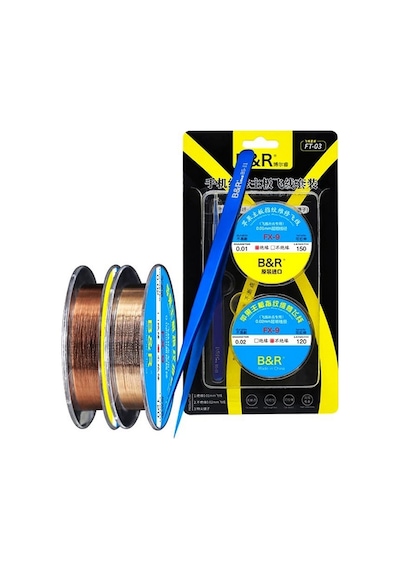 B R Ft-03 0.01mm 0.02mm 120m İnce Bakır Yol Çekme Teli