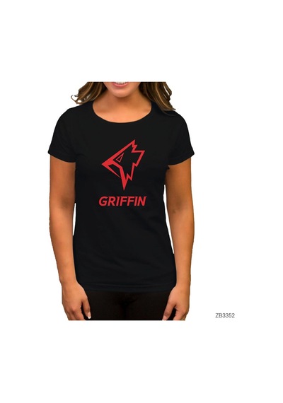 Griffins Esport Siyah Kadın Tişört