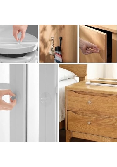 10 Adet Çok Amaçlı Yapışkanlı Askı Kulp Tutamaç Tokmak Kapı Pencere Dolap Çekmece Klozet Kapağı Tutacağ Diğer