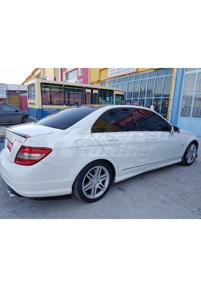 Mercedes C180(makyajsız) Arka Tampon Ekleri --fibersan Tuning