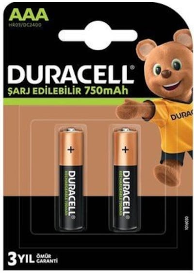 Duracell Şarj Edilebilir Pil 2'li Aaa 750 Mah