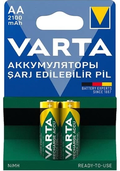 Sh Varta 56706 1.2v 2100 Mah Şarjlı Aa Kalem Pil 2'li Paket Najmaddin