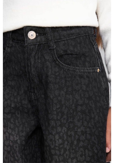 Defacto Wide Leg Siyah Kız Çocuk Jean Pantolon I2642a8/nm40