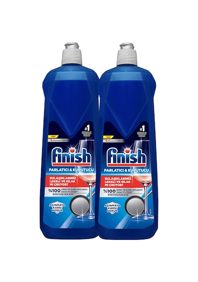Finish Bulaşık Makinesi Parlatıcı & Kurutucu Sıvı 800 Ml X 2