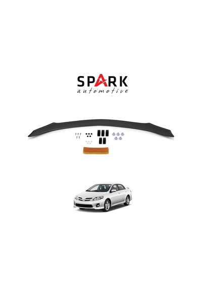 Toyata Corolla 2008-2013 Yıl Aralığı Uyumlu Kaput Rüzgarlığı 4mm Siyah