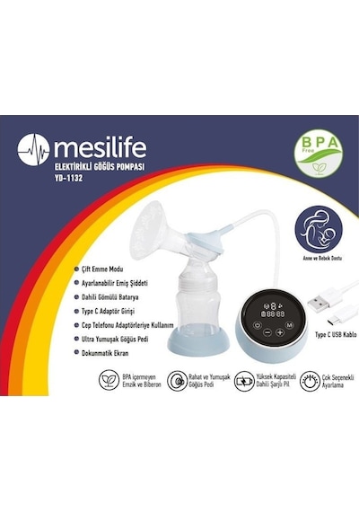 Medikaltec Mesilife Yd-1132 Elektrikli Göğüs Süt Pompası