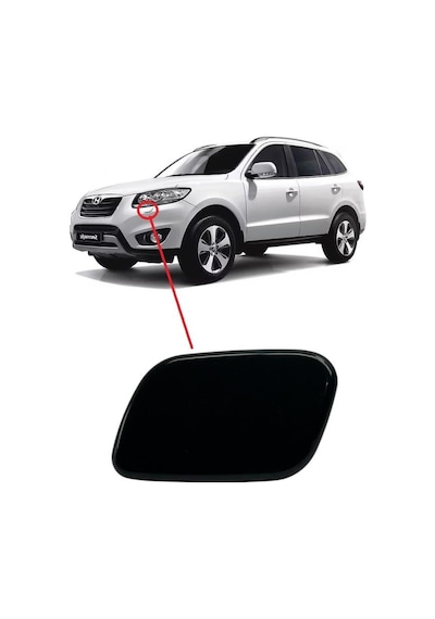 Hyundai Santa Fe Far Yıkama Kapağı Sol 2009-2010-2011-2012 Siyah