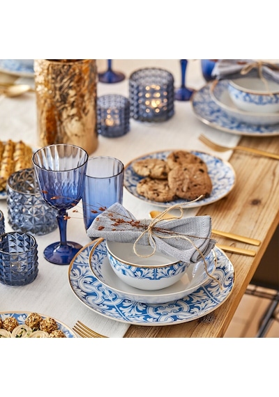 Bella Maison Colore Kesme Kadeh 6'lı Mavi 310 CC Mavi